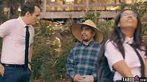 Can You Resist These Twisted Two Stepsiblings Seducing You In A Steamy FFM Blowjob Group?