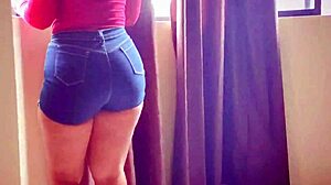 My boyfriend comes to see me with my big ass - latina big ass