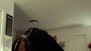 Teen delivers excellent blowjob to massive cock