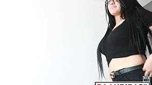 jazmin chats with her boyfriend about trying porn casting