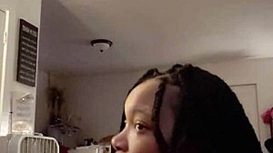 Teen delivers excellent blowjob to massive cock