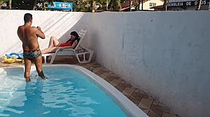 another day filming at paty bumbum's house with the sexy snow white actress and her big ass