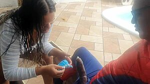 another day filming at paty bumbum's house with the sexy snow white actress and her big ass