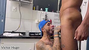 Funny Backstage DP with Petite Newbie!