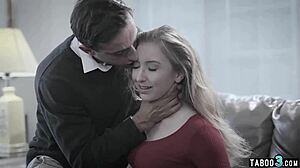 shy blonde teen begs stranger for rough doggystyle fucking