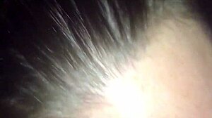 White Slut Bent Over for Interracial Handjob and Oral While Cheating on Husband