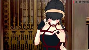 Yor Forger gives a blowjob in POV style from Spy x Family