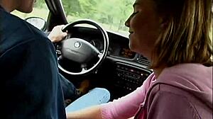 Stranger craves pussy ride in car