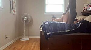 Lightskin Big Booty Bent Over for Monster Cock!