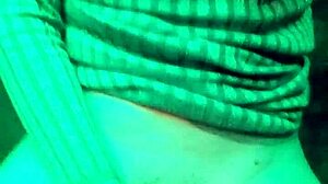 Blonde slut fingers wet pussy in club toilet