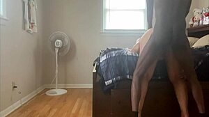 Lightskin Big Booty Bent Over for Monster Cock!