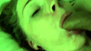 Watch this hotel maid suck and fuck for a double cum facial!