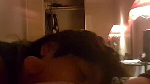 she gives a long sloppy blowjob at the party