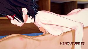 Bakugou fucks Sarada in Naruto hentai 3D cosplay.