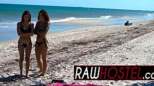 Teen brunette fuck doll endures monster cock in rough doggystyle, getting ass eaten hardcore