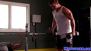 Cut pornstar jock sucked and fucked in anal blowjob session