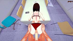 Samsung sam receives a pov facial before a table encounter