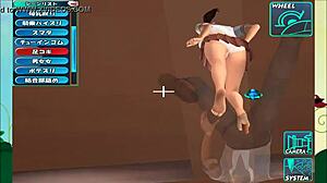 playing hentai game with anime girls in sexy gameplay