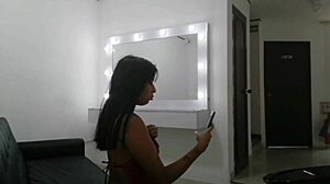 while making tiktoks, my stepbrother's little guy sees my ass and tits, so i suck his dick and fuck him till he cums in my ass