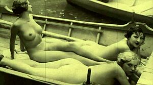 Vintage Lesbian Trio Explores Erotic Confessions in Victorian Era with Hairy Pussies and Beaver Play