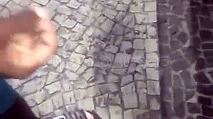 Brazilian street orgy with young amateurs and big black cocks