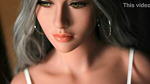 The hot life-like sex doll with big tits is a mature toy