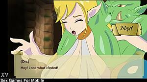 Elf slave tied in sexy game