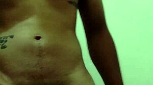 Solo masturbation session leads to intense cumshot