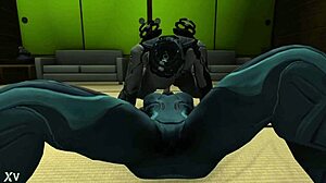 futa nova and mag share intimate moments in a private 69 position with fingering and masturbation involved