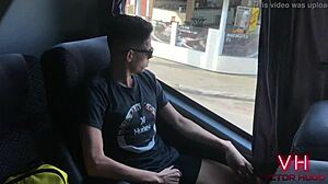 pissing in the bus bathroom - victor hugo