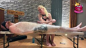 bondage wrapped tight, edging him to a ruined orgasm... how long can he last?