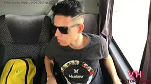 pissing in the bus bathroom - victor hugo