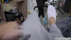 Blonde Slut Enjoys Anal Blowjob and Facial Cumshot