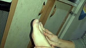 manicurist reveals foot fetish, girls reach intense orgasms