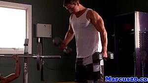 Cut pornstar jock sucked and fucked in anal blowjob session