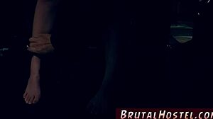 blonde teen 18+ in bikini gets wild massage and public beach sex with buddies 😈