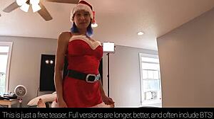mature milf's rough anal and facial in christmas homemade hardcore