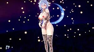 Oh wow, conquer Ganyu in that hentai suit from Genshin Impact!