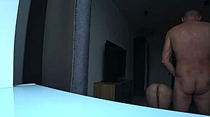 Wife cheats on husband at work, fucks neighbor on bed