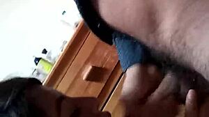 Latina pornstar Maria sucks cock for cumshot.