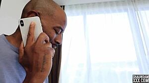 Amateur blonde wife masturbates with dildo on webcam