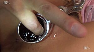 Brilla and Lea perform a ginger lesbian striptease together