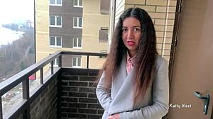 The neighbor works off her debt with intense anal action in this taboo russian teen pickup