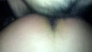 We're watching a movie while I fuck her bent over in doggystyle.