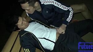 In the park at night on the grass he penetrates my ass fully