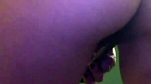 spanish pornstar masturbates her pussy and ass alone in bathroom