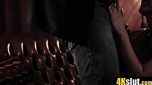 Stepdad Punishes Teen With Rough Doggystyle Blowjob