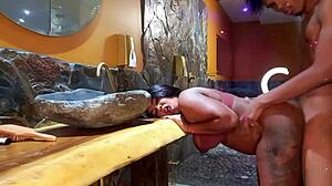 Stepdaughter and Stepfather Explore Hardcore Fucking After Watching Porn Together