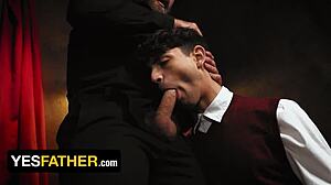 Watch these three hunks share a hardcore threesome.