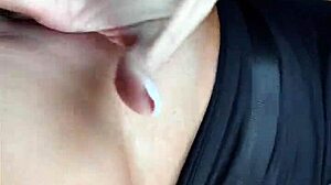 subtle fingering in the car makes my tight pussy throb